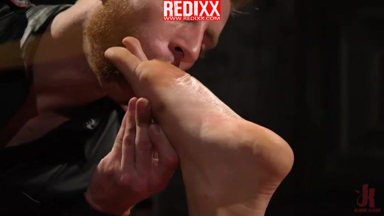 Pierce Paris Gets Foot Fucked By Master Sebastian