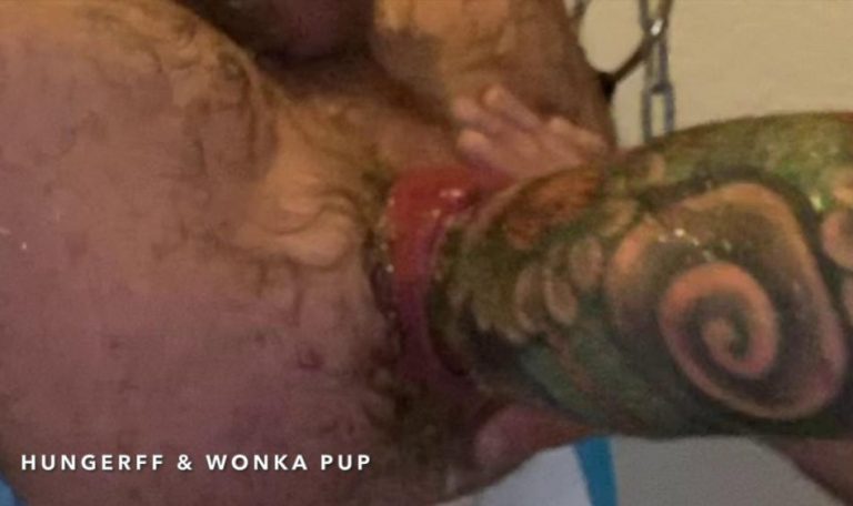 Wonka Pup Fist Fucks HungerFF - Elbow Deep Fisting: Part 2 2