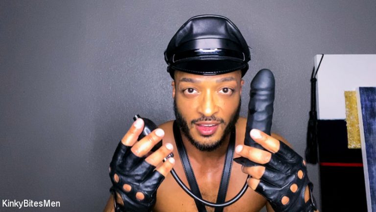 Dillon Diaz Masturbates With Inflatable Dildo & Leather Gloves