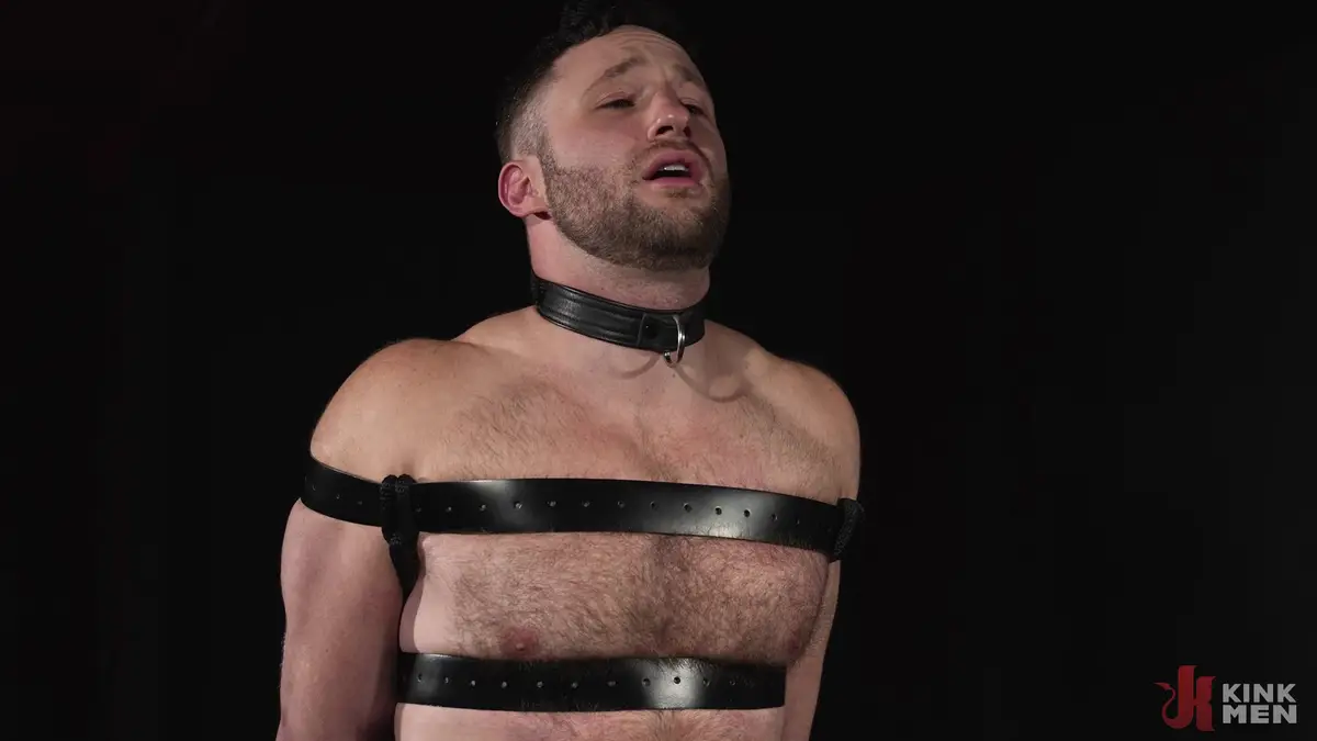 Leather BDSM Sesh With Christian Wilde & Miles Fallon 11