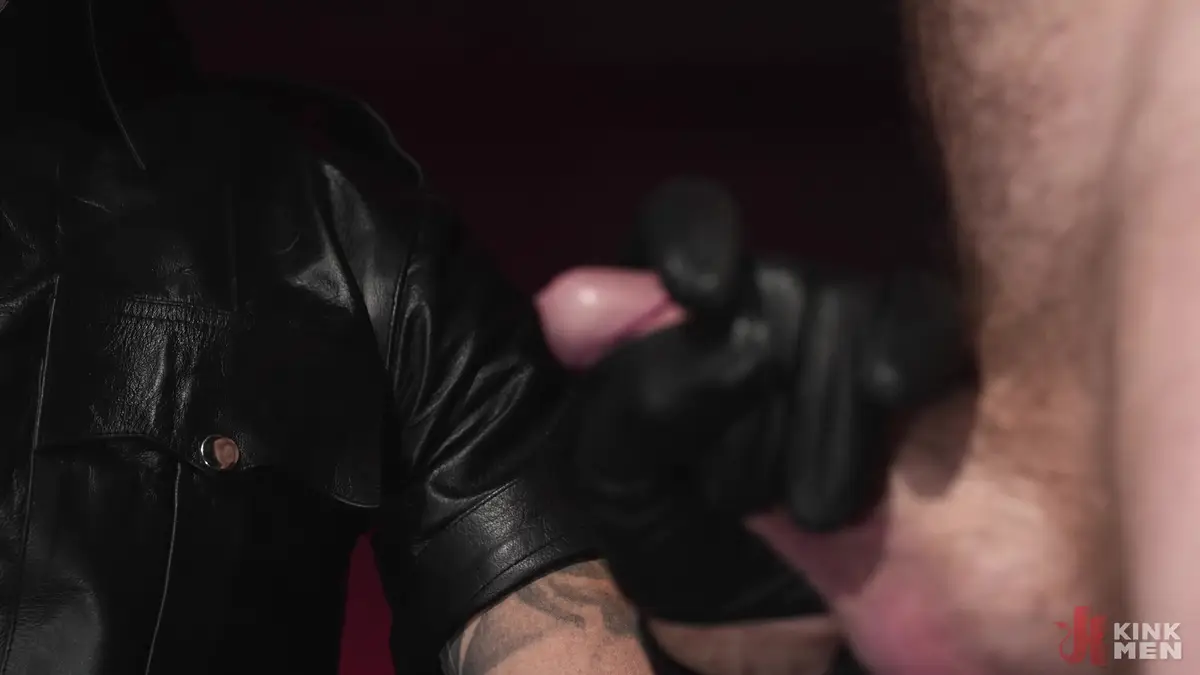 Leather BDSM Sesh With Christian Wilde & Miles Fallon 5