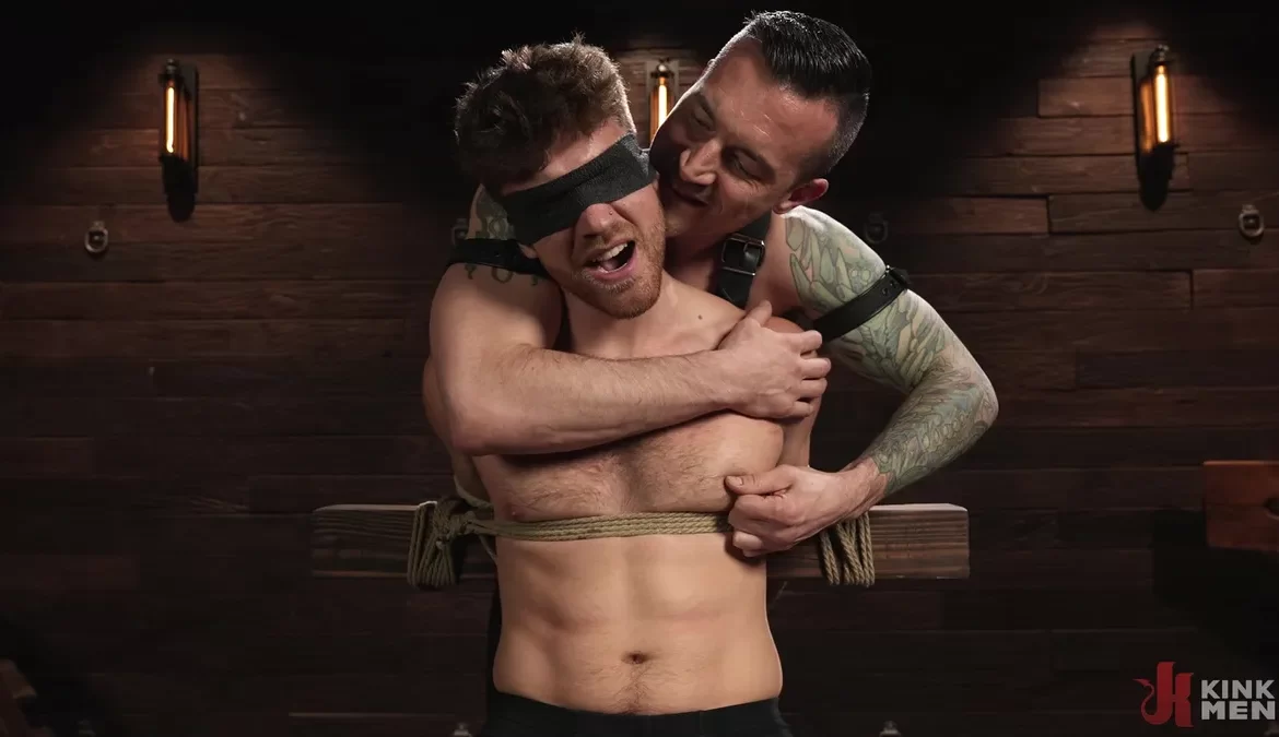 Leather Dom Derek Kage Dominates Carter Collins 1