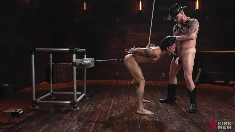 Kinky Gay Cowboy Colt Spence Uses Siren Santiago's Holes 7