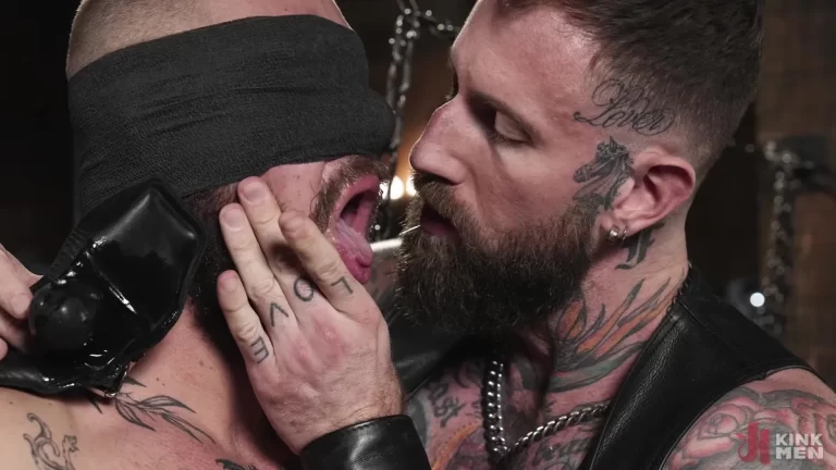Troy Daniels & Gunnar Gates in a Hot Leather & Fisting Scene 11
