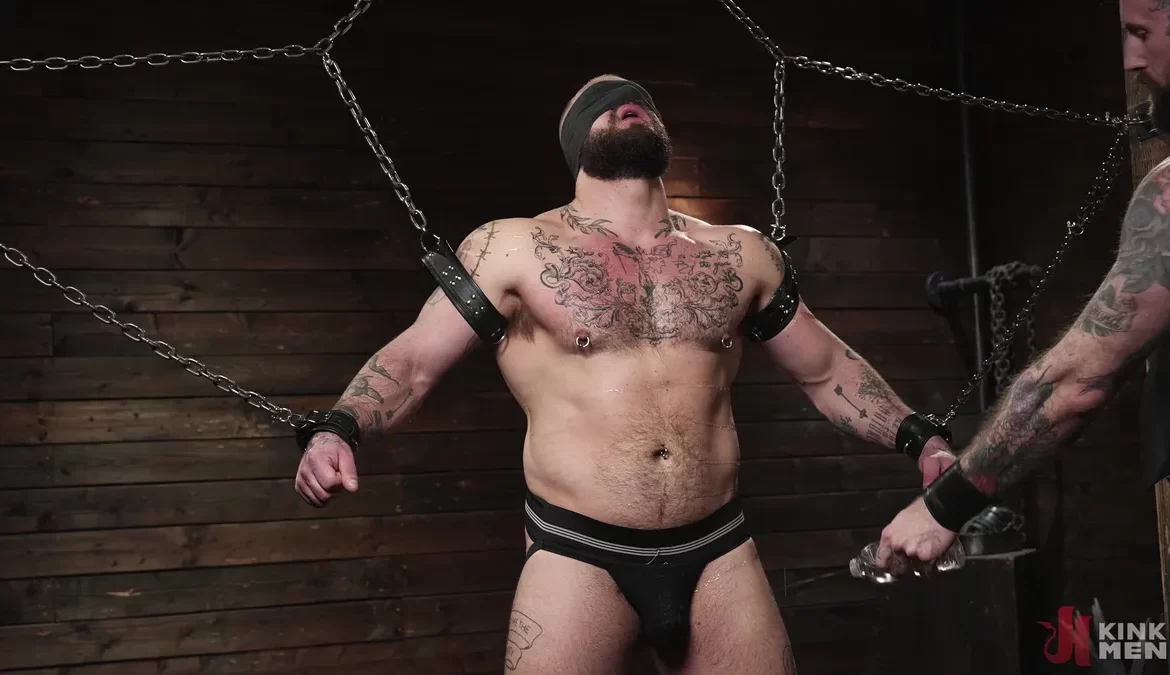 Troy Daniels & Gunnar Gates in a Hot Leather & Fisting Scene 1