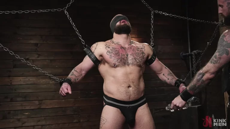 Troy Daniels & Gunnar Gates in a Hot Leather & Fisting Scene 1