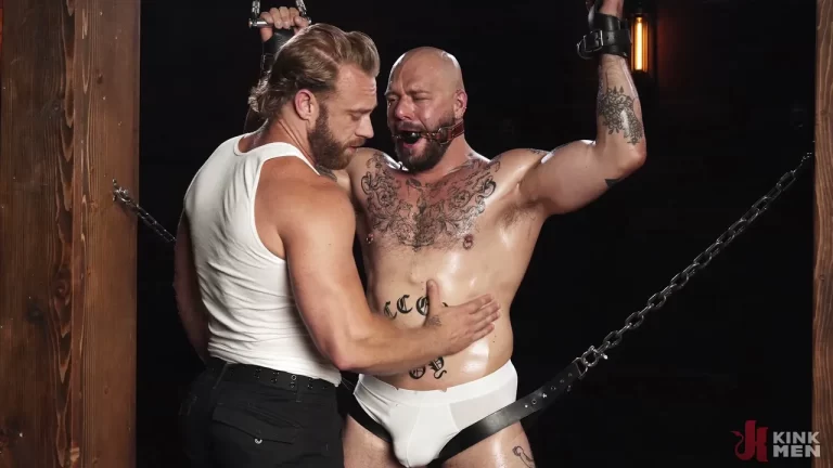 Brogan Takes Gunnar Gates to the Edge in Full BDSM Mode