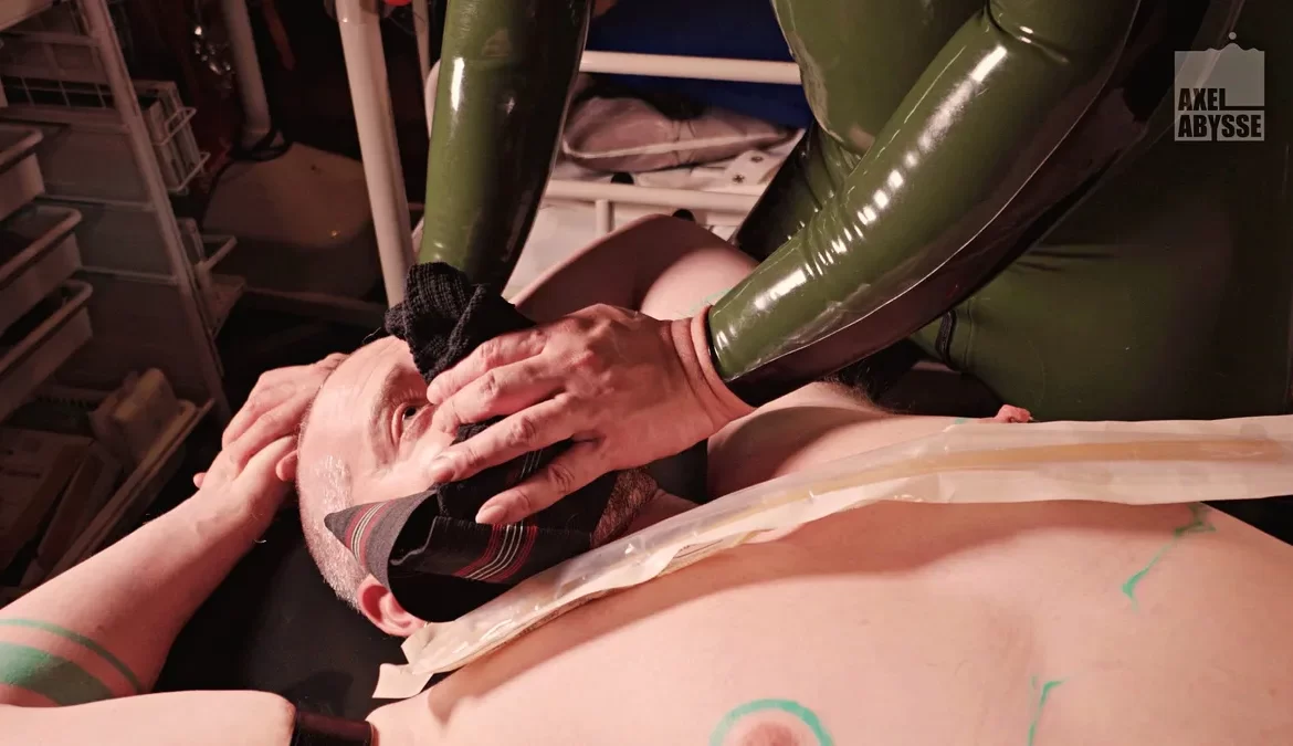 Axel Abysse as Pig Slave for LatexPsycho and Master Sim Gay Fisting & BDSM Axel Abysse as Pig Slave for LatexPsycho and Master Sim 2